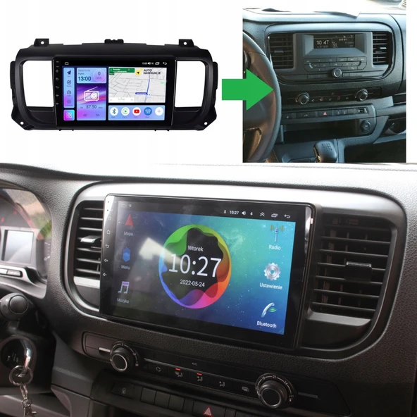 Citroën Jumpy - Araç Multimedya Ekran - 4GB 64GB - S - Black - 2017 - 2023 - 9 Inch - MYWAY - 5