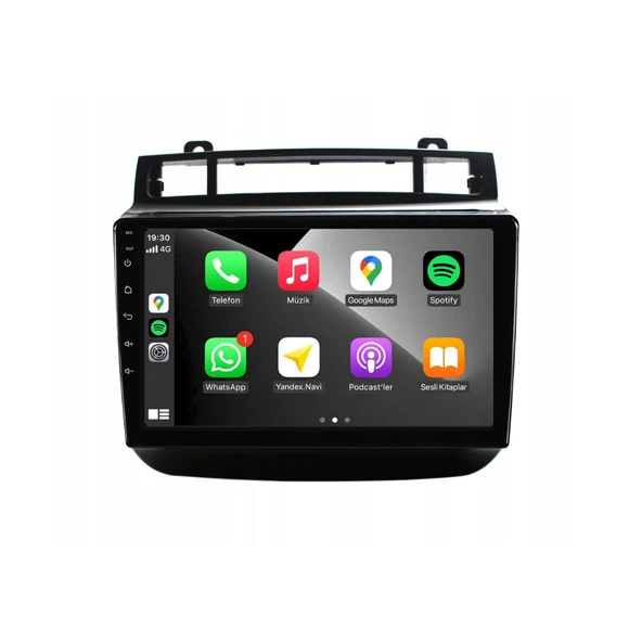 Volkswagen Touareg - Araç Multimedya Ekran - 4GB 64GB - S - Black - 2010 - 2015 - 9 Inch - MYWAY - RED - Resim 3