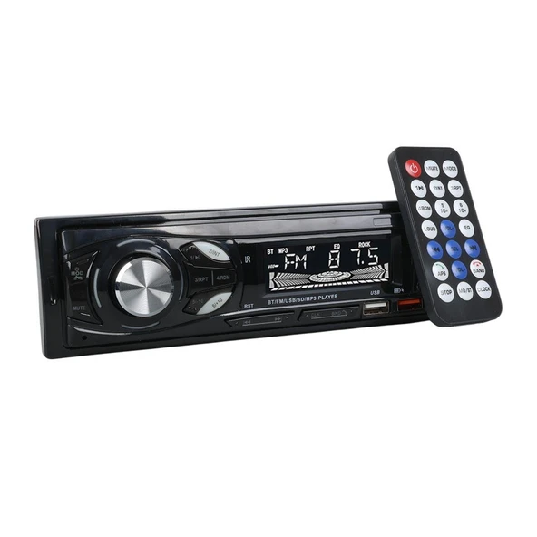 Ayt Carstar CS-107 Çift Usb Sd Hafıza Kartı Fm Radyo Aux Bluetooth Araç Teyibi Kumandalı Oto Teyp 4X60 Watt Dijital - 10