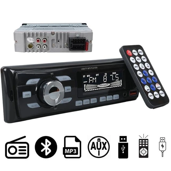 Carstar CS-930 Çift USB/SD/FM/AUX/Bluetooth Kumandalı Oto Teyp 4X60 Watt - 6