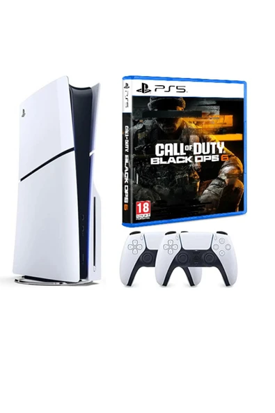 Playstation 5 Slim + 2. kol dualsense + PS5 COD Black Ops 6 ( İthalatçı Garantili )