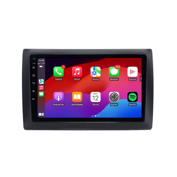 Fiat Stilo - Araç Multimedya Ekran - 4GB 64GB - S - Black - 2003 - 2007 - 9 Inch - MYWAY - 3
