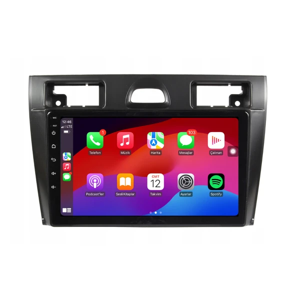 Ford Fiesta - Araç Multimedya Ekran - 4GB 64GB - Old - Black - 2006 - 2008 - 9 Inch - MYWAY - 3