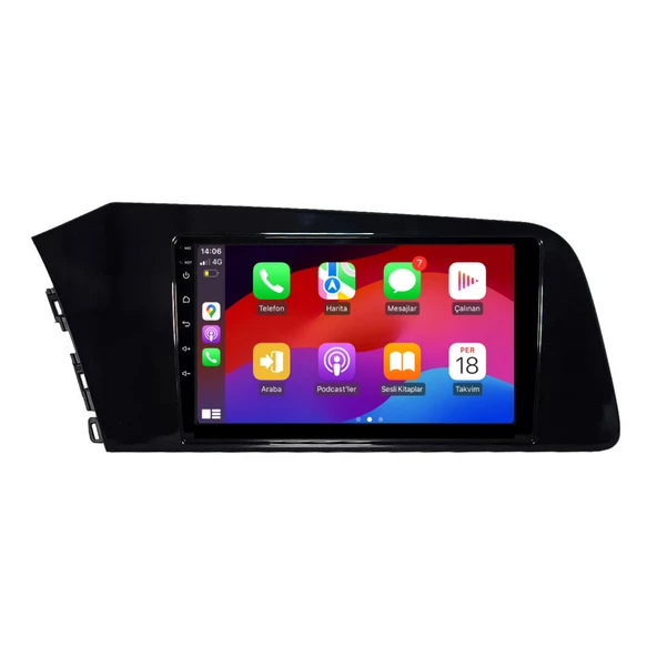 Hyundai Elantra - Araç Multimedya Ekran - 4GB 64GB - S - Piano Black - 2021 - 2024 - 9 Inch - MYWAY - 3
