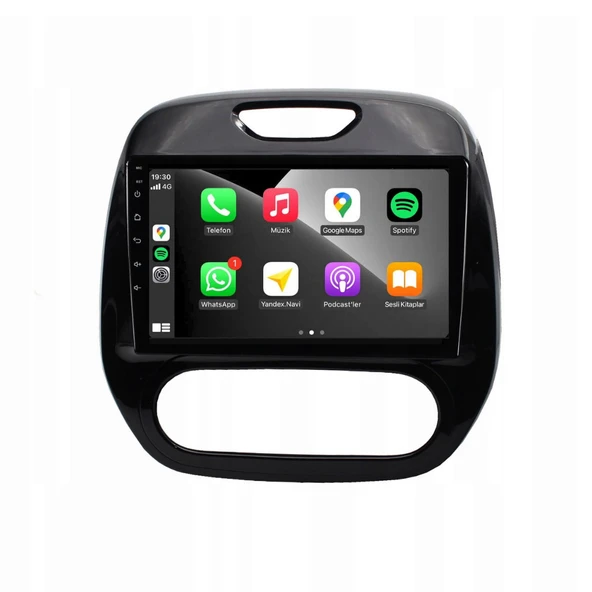 Renault Captur - Araç Multimedya Ekran - 4GB 64GB - S - Piano Black - 2013 - 2019 - 9 Inch - MYWAY - 4