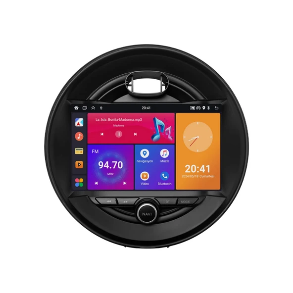Mini Cooper - Araç Multimedya Ekran - 4GB 64GB - S - Black - 2015 - 2019 - 9 Inch - MYWAY - 2