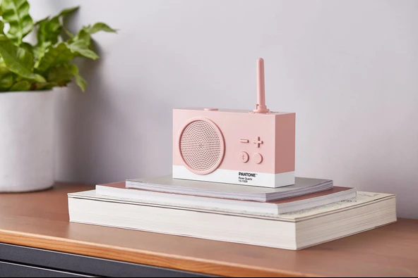 Lexon x Pantone Tykho 3 Bluetooth Hoparlör ve Radyo Açık Pembe - 2