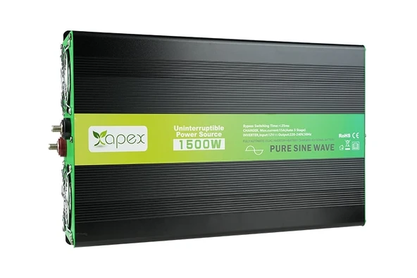 NPS1500-24 Apex 1500W Şarjlı Tam Sinüs İnverter 24V - Resim 4