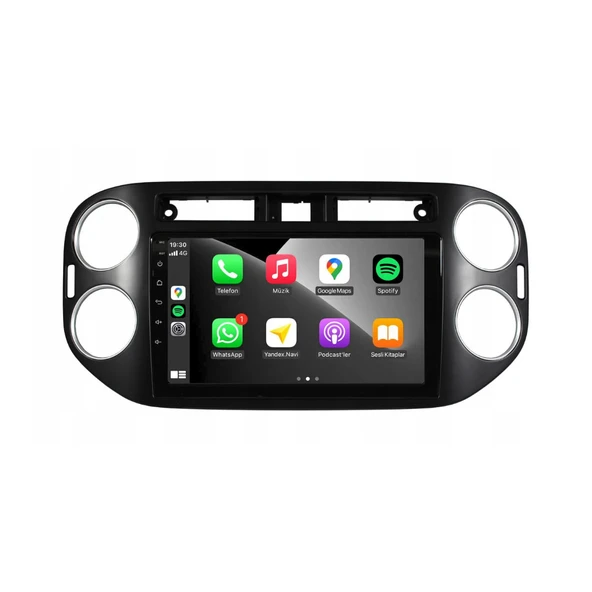 Volkswagen Tiguan - Araç Multimedya Ekran - 4GB 64GB - S - Black - 2007 - 2015 - 9 Inch - MYWAY - Resim 3