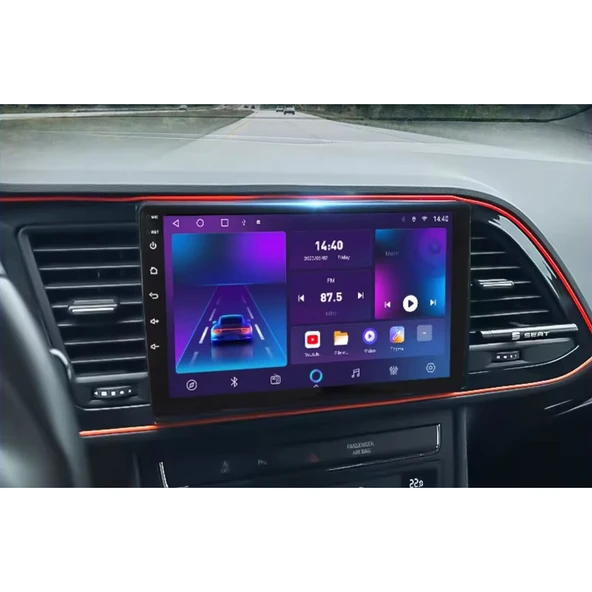 Seat Leon - Araç Multimedya Ekran - 4GB 64GB - S - Piano Black - 2013 - 2020 - 9 Inch - MYWAY - 5