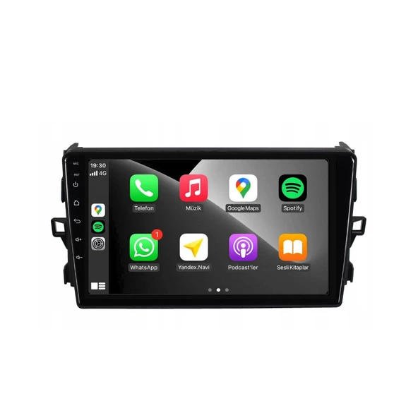 Toyota Auris - Araç Multimedya Ekran - 4GB 64GB - S - Black - 2007 - 2012 - 9 Inch - MYWAY - Resim 3