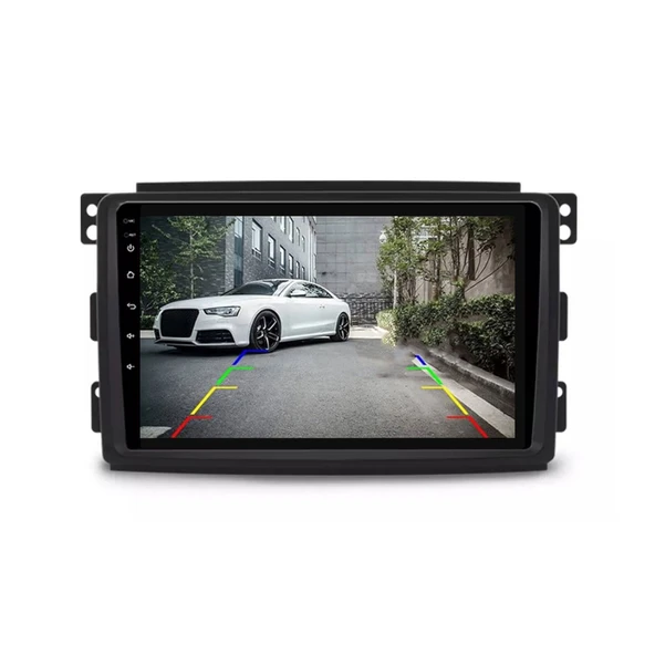 Smart Fortwo - Forfour - Araç Multimedya Ekran - 4GB 64GB - S - Black - 2004 - 2010 - 9 Inch - MYWAY - 3
