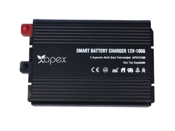 APX12100 Apex 12V 100A Smart Akü Şarj Cihazı - 5