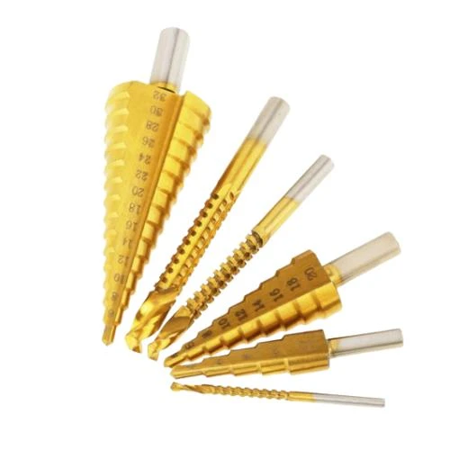 Nalburkent Kademeli Matkap Ucu Metal Ahşap Delme Oyma Seti Takımı 6 Parça - 2