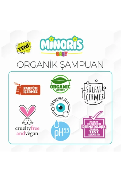 Organik Saç Ve Vücut Şampuanı 200 ml - Resim 2