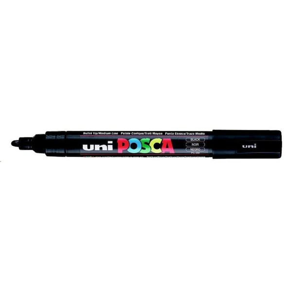UNI OZEL MARKER POSCA SIYAH 1 LI (PC-5M) - 1
