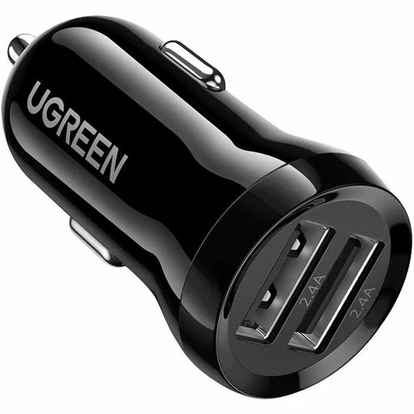 Ugreen 50875 2xUSB-A 24W Hızlı Araç Şarj Adaptörü