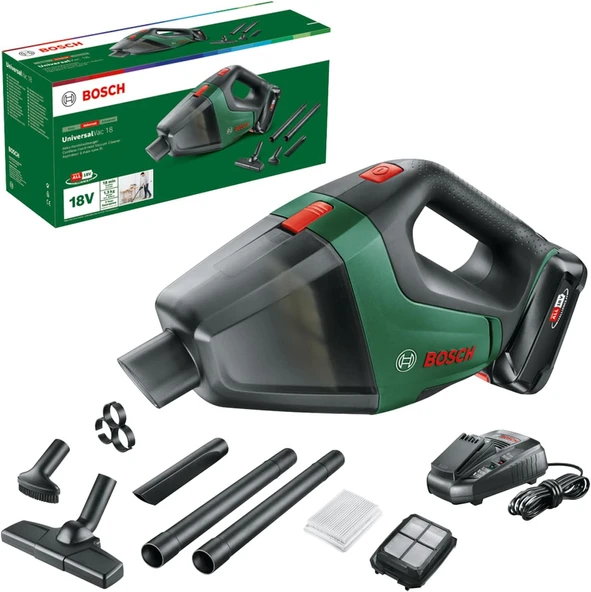 Bosch UniversalVac 18 Akülü El Süpürgesi Set - 06033B9101