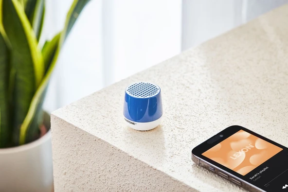 Lexon x Pantone Mino + Bluetooth Hoparlör Mavi - 3