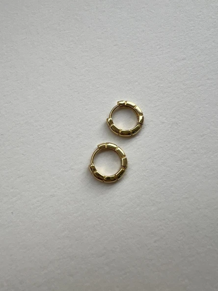 MİNİ DETAYL HALKA RODYUM KAPLAMA KUPE 14K - 2