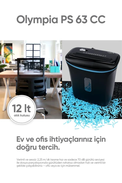 PS63CC Evrak İmha Makinesi - 2