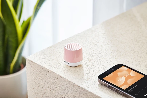 Lexon x Pantone Mino + Bluetooth Hoparlör Açık Pembe - 2