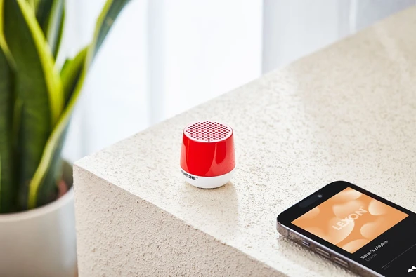 Lexon x Pantone Mino + Bluetooth Hoparlör Kırmızı - 2