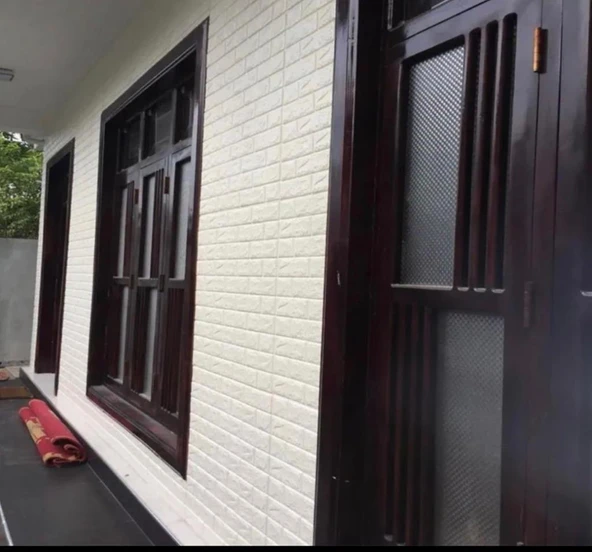 Renkli Duvarlar Tek Parça Bütün 70cmx500cm 1 Adet Krem Yapışkanlı Kesilebilir Silinebilir D Duvar Kağıdı Paneli - Resim 3