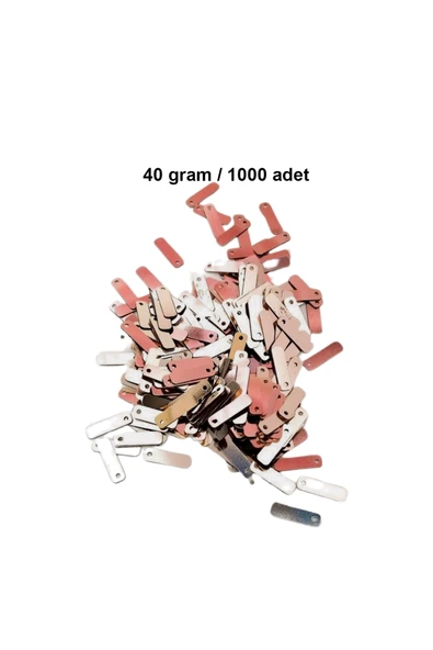 Açık Kırmızı 15 x 5 mm Dantel Oya Yazma Halhal Abiye Lazer Kesim Pul 1000 adet / 40 gram