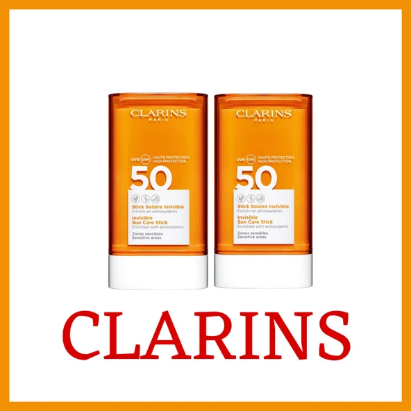 Clarins Invisible Sun Care Stick Spf50+ 17+17GR 2Lİ
