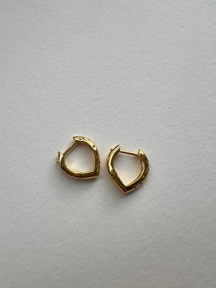 ASİMETRIK MINI KUPE RODYUM KAPLAMA 14 K - Resim 2