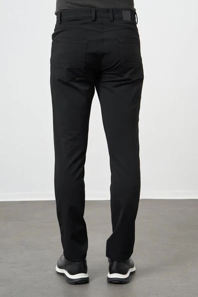Siyah Esnek 5 Cep Casual Slim Fit 5 Cep Pantolon 1003245161 - 5