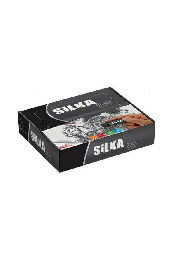 Silka Silgi Black Rock Siyah Mini Boy (30 Lu Paket)