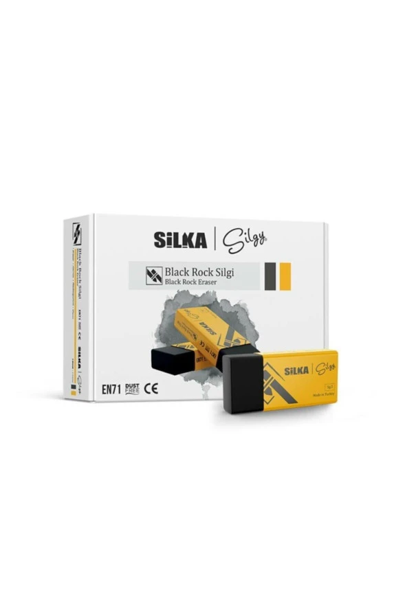 Silka Black Rock Orta Boy Silgi (24'lü Paket)