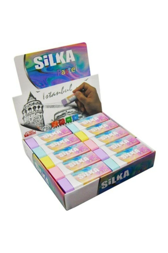 Silka Öğrenci Silgi Pastel 4 Renk (30 Lu Paket)