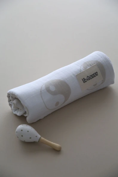 LİBABABY Müslin Denge- OEKO-TEX Sertifikalı %100 Pamuk 2 Katlı 110x115 cm Bebek Müslin Battaniye & Örtü - 6