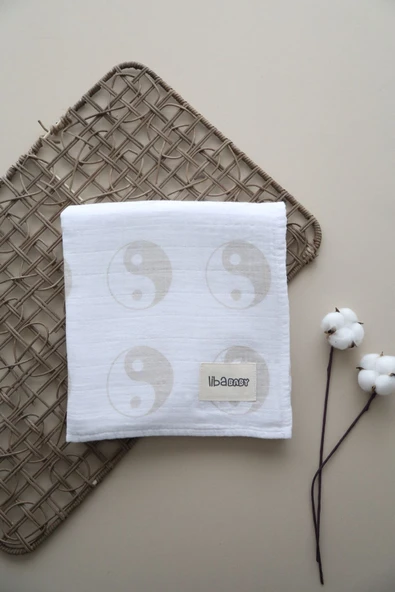 LİBABABY Müslin Denge- OEKO-TEX Sertifikalı %100 Pamuk 2 Katlı 110x115 cm Bebek Müslin Battaniye & Örtü - 5