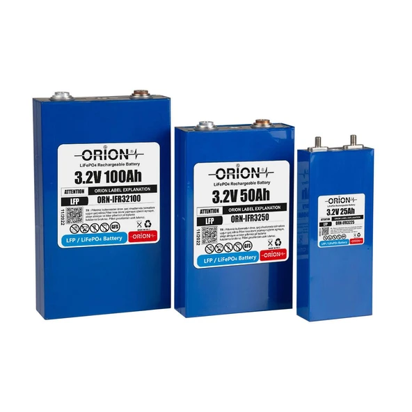 Orion LiFePO4 3.2V 50Ah Prizmatik Pil - 3
