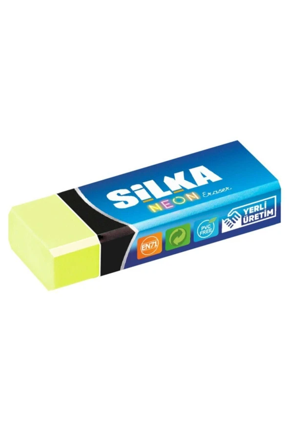 Silka Neon Silgi 20'li Dört Renk Karışık Paket (20 Li Paket) - Resim 3