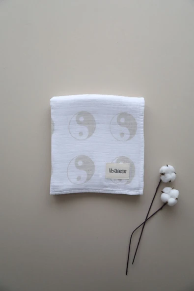 LİBABABY Müslin Denge- OEKO-TEX Sertifikalı %100 Pamuk 2 Katlı 110x115 cm Bebek Müslin Battaniye & Örtü - 3