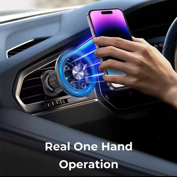Blue Spectrum H-CT125 Ekstra Güçlü Manyetik Araç İçi Telefon Tutucu - 4