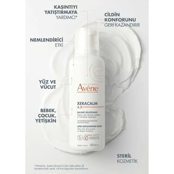 Avene XeraCalm AD Baume Relipidant Nemlendirici Balsam 400ml - 6