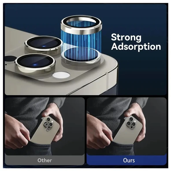 iPhone 16 /16 Plus Uyumlu Kamera Lens Koruyucu Premium - 5