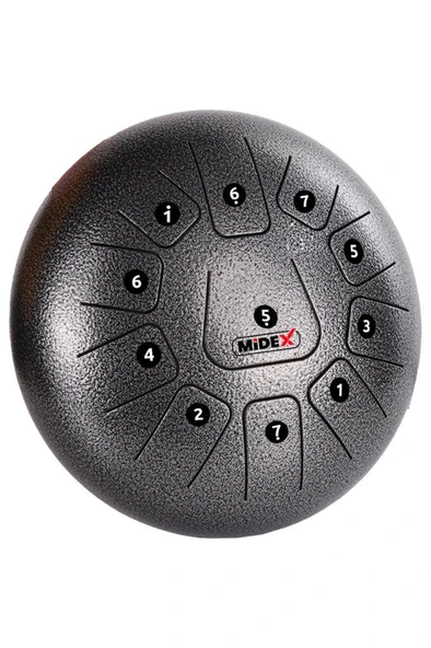 Midex TD-1211SM Çelik Dil Davul Handpan 12 İnç 11 Ton Steel Tongue Drum Full Set - 2