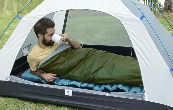 Naturehike LW180 Mini Uyku Tulumu  GREEN Left XL - 11