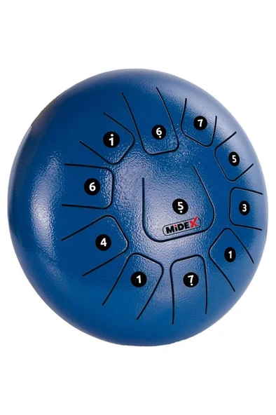 Midex TD-1211BL Çelik Dil Davul Handpan 12 İnç 11 Ton Steel Tongue Drum Full Set - 2
