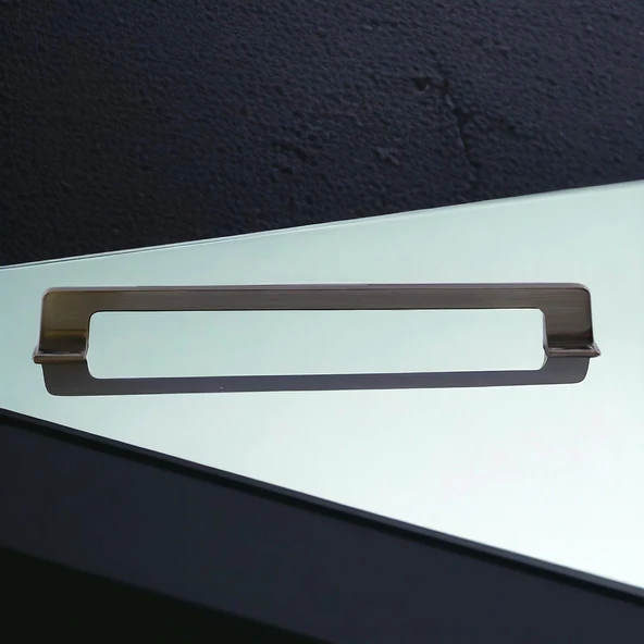 Gediz Metal Antik Nikel Kulp 224 mm Mobilya Çekmece Mutfak Dolabı Dolap Kapak Kulpları Kulb Kulpu - 6