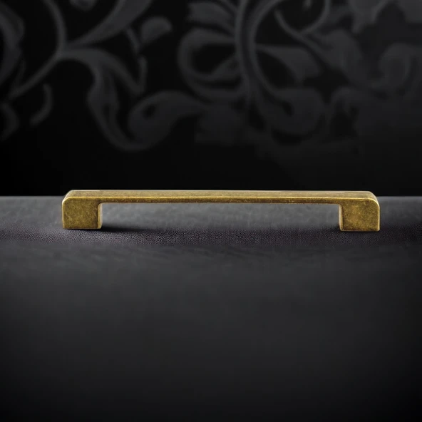 Metal Kulp 160 mm -16 cm Mobilya Çekmece Mutfak Dolabı Dolap Kulpları Kulbu Kulpu Antik Sarı - Resim 4