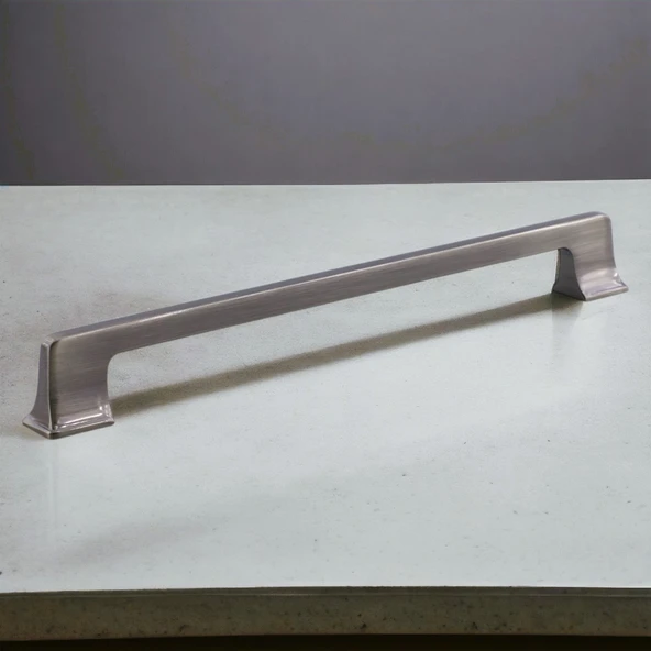 Gediz Metal Antik Nikel Kulp 224 mm Mobilya Çekmece Mutfak Dolabı Dolap Kapak Kulpları Kulb Kulpu - 2
