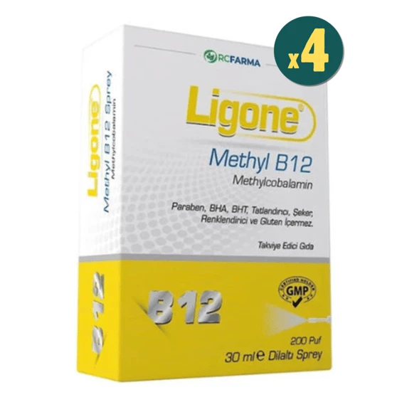 Ligone Methyl B12 Dilaltı Sprey 40 ml 4 Adet